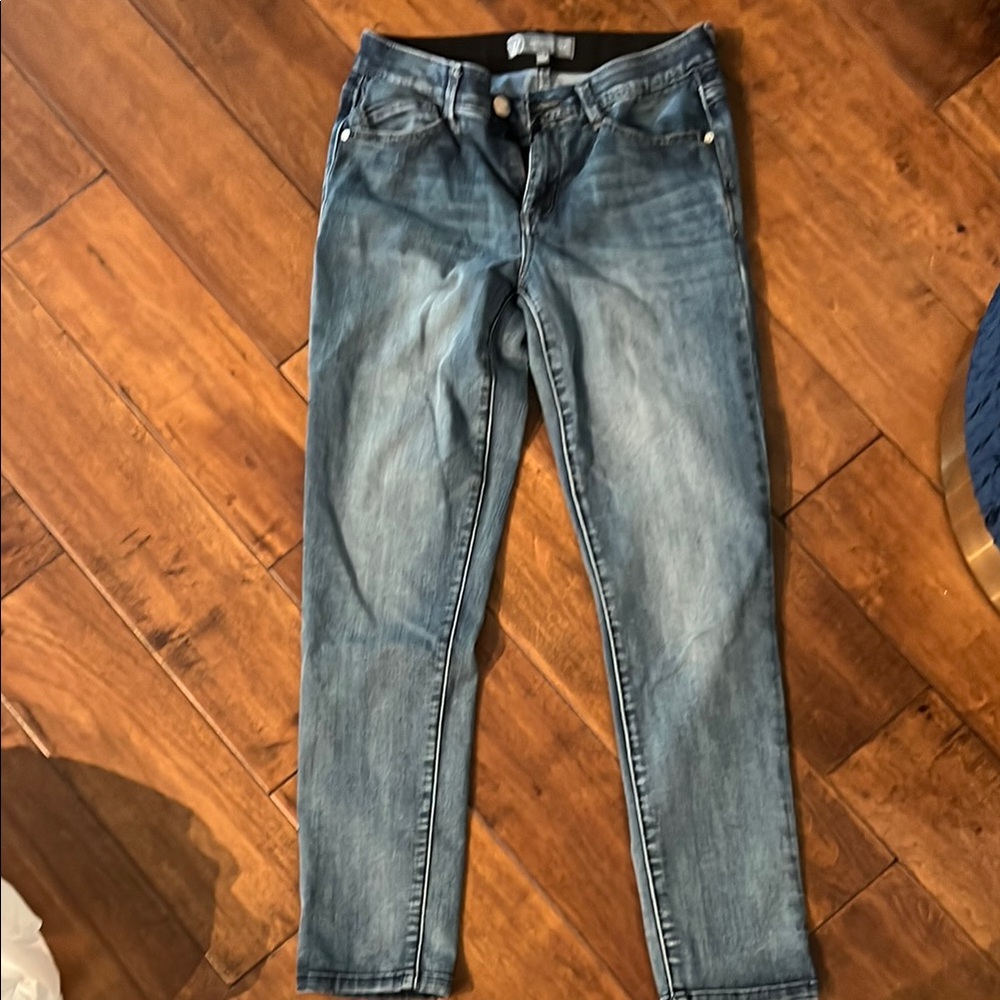 Wit & Wisdom Blue Skinny Jeans with Stretch